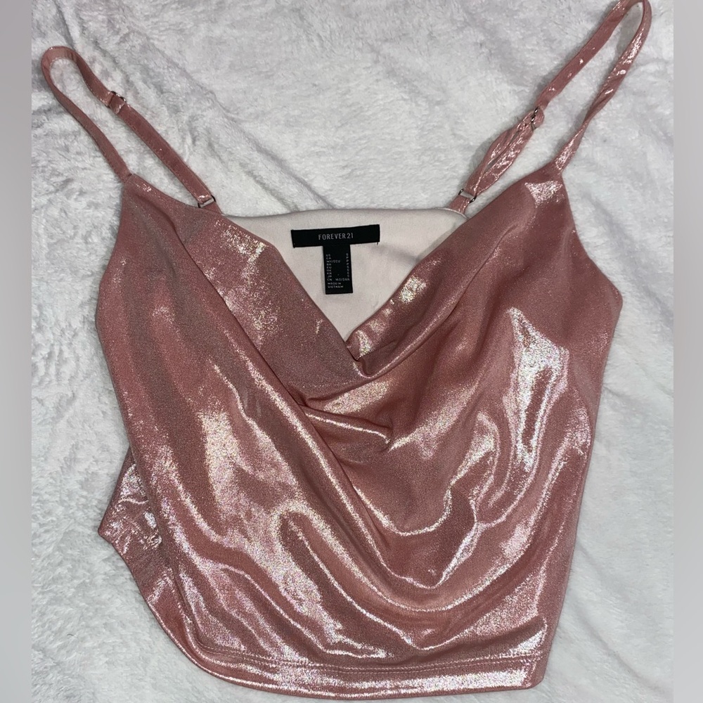 Forever21 pink crop top